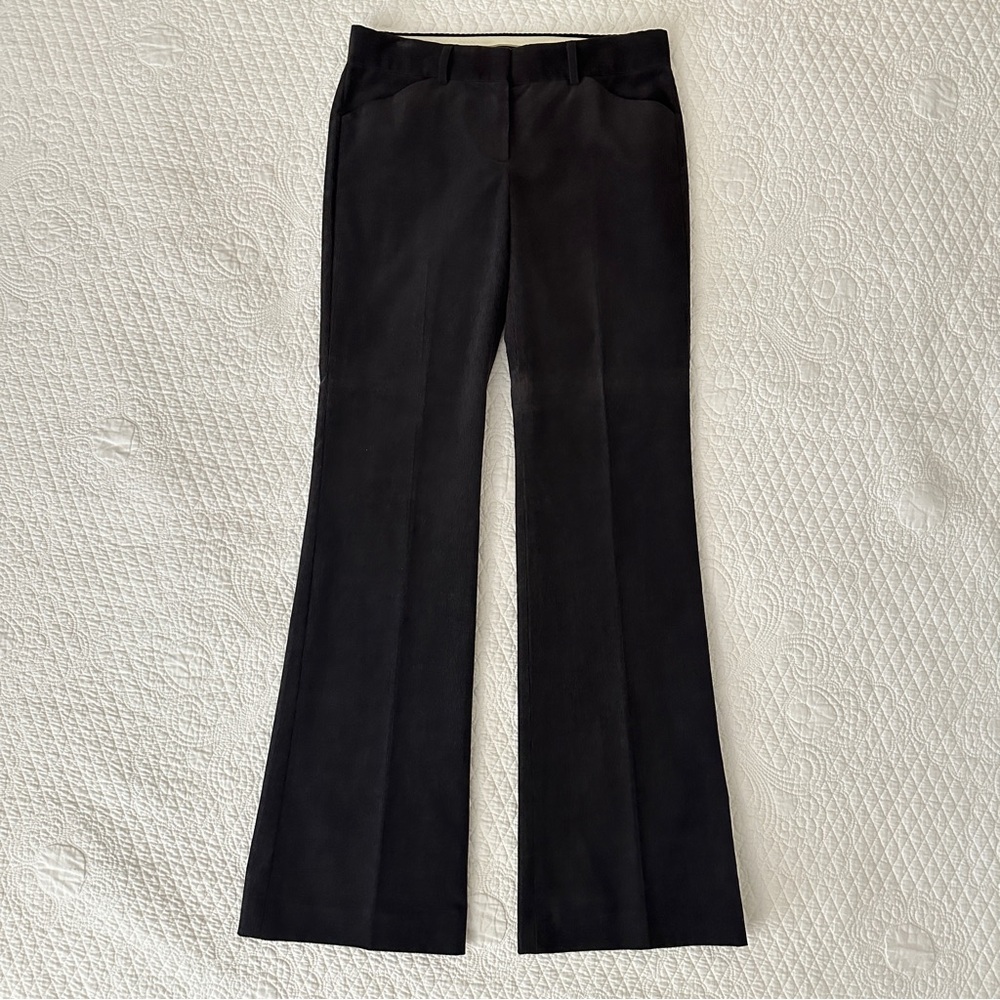 Theory Max C Corduroy Flare Dress Pants Trousers Dark Brown Women’s Sz 6